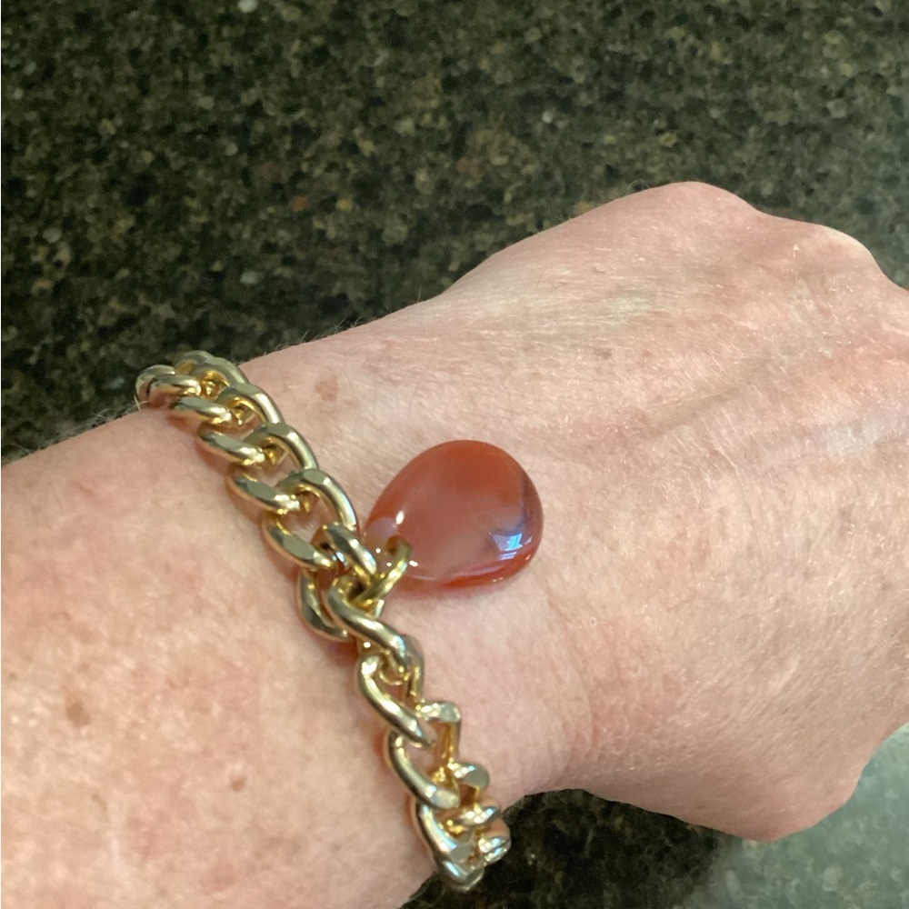 Carnelian Agate Charm Bracelet